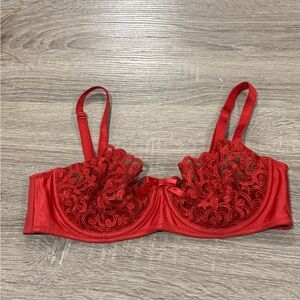 Victorias secret red lace Bra size 36B